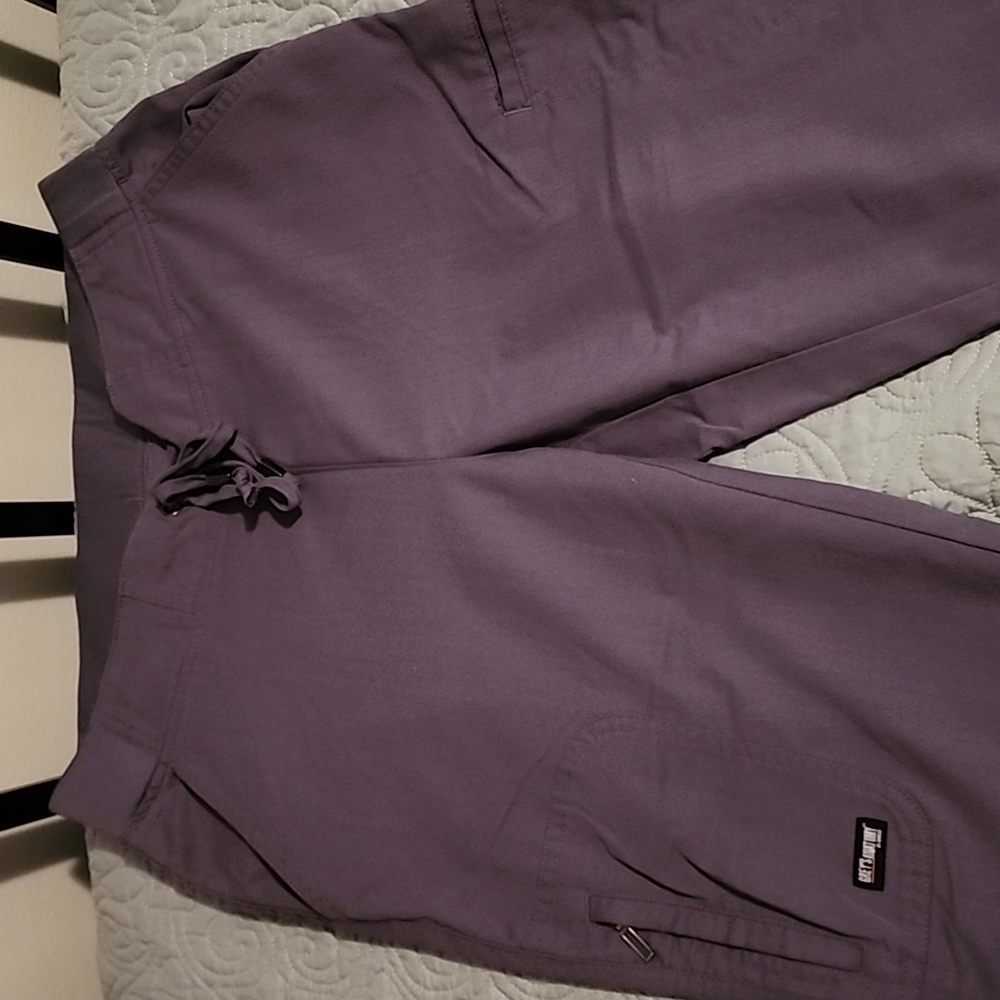 Grey's Anatomy by Barco grey scrub pants, size small, straight leg